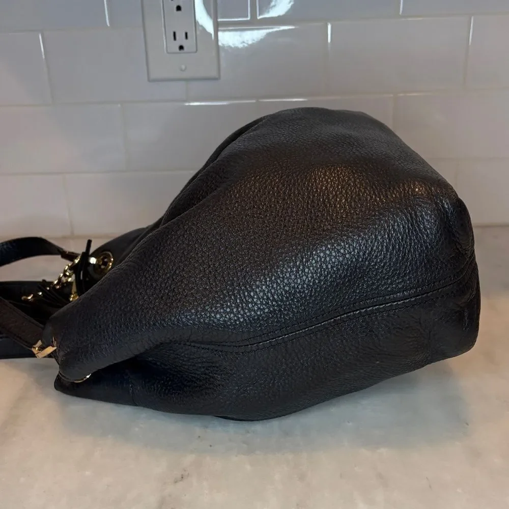 Michael Kors Purse Leather Handbag Camden Large Pebbled Hobo Pocketbook Bag